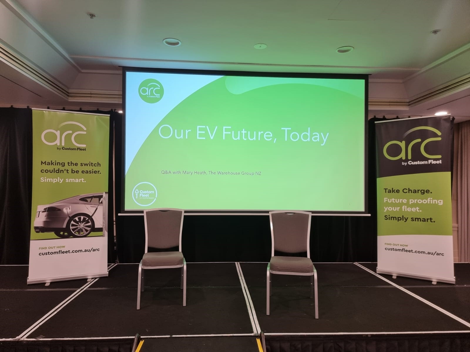 EV breakfast stage